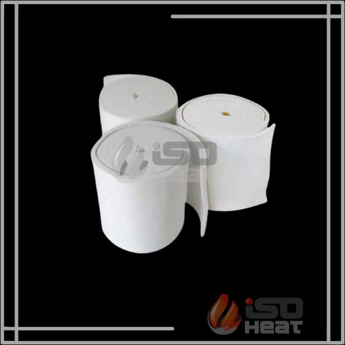 manta de fibra cerâmica para isolamento térmico resistente a altas temperaturas industriais