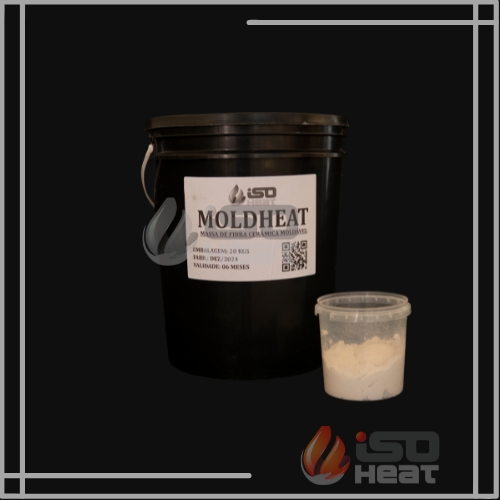massa moldável refratária para aplicação em altas temperaturas em fornos e equipamentos industriais