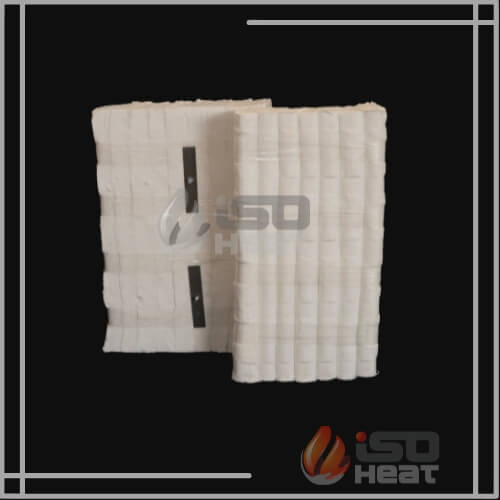 módulo de fibra cerâmica ancorado para isolamento térmico de fornos industriais alta temperatura